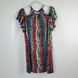 Trina Turk Viola Cold Shoulder Dress Like New!